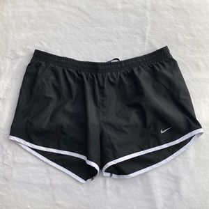 Nike Dri-Fit Running Shorts in Black and White